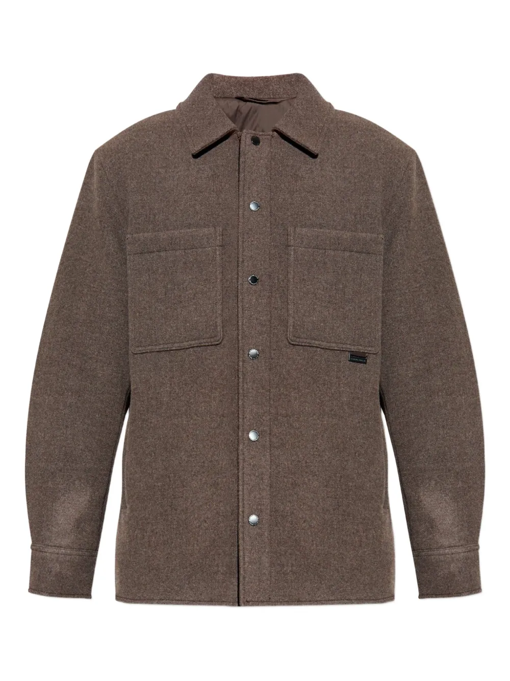 Canada Goose button-fastening patch-pockets shirt jacket - Marrone