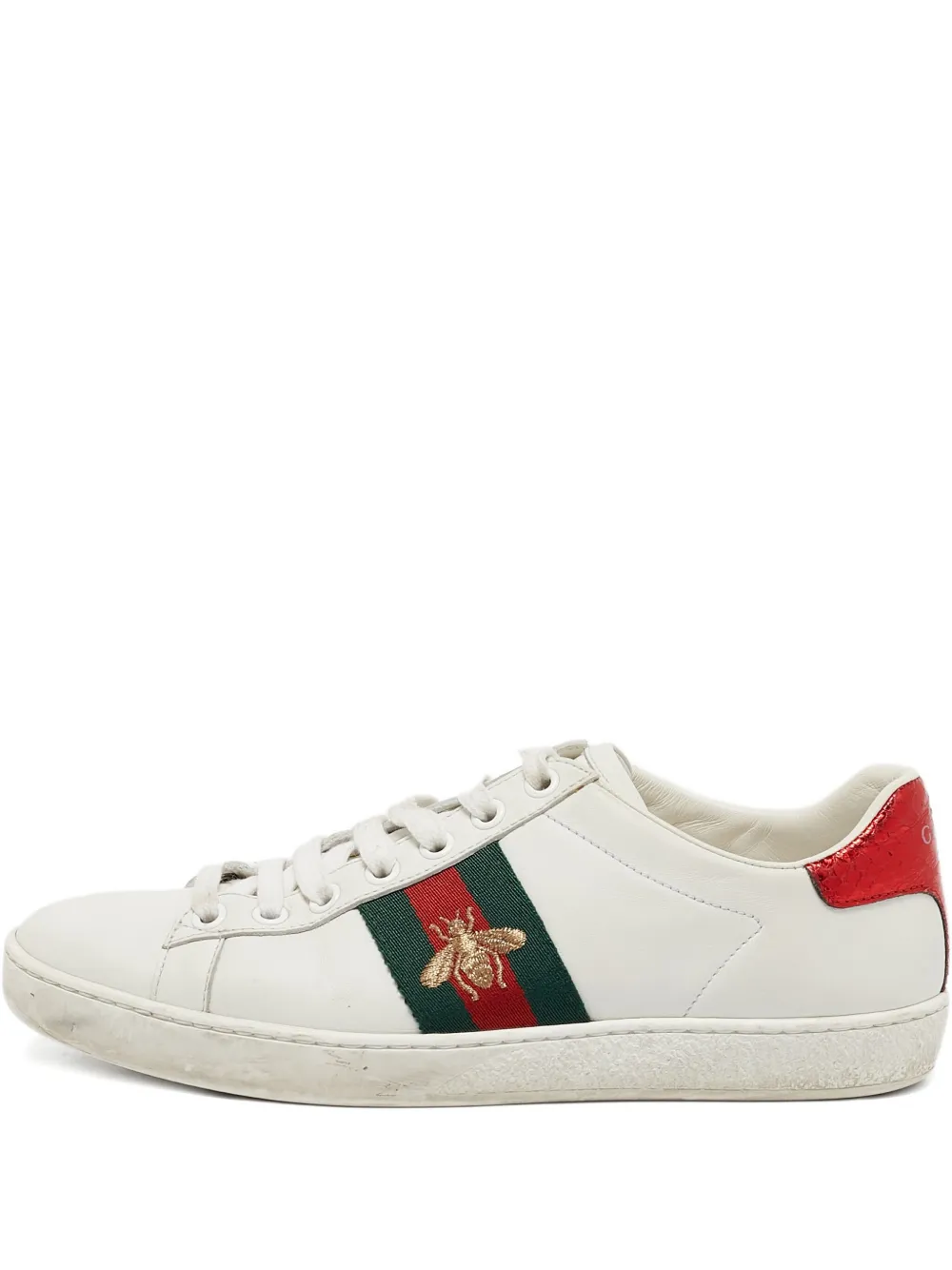 Gucci Pre-Owned Ace leather sneakers - Bianco