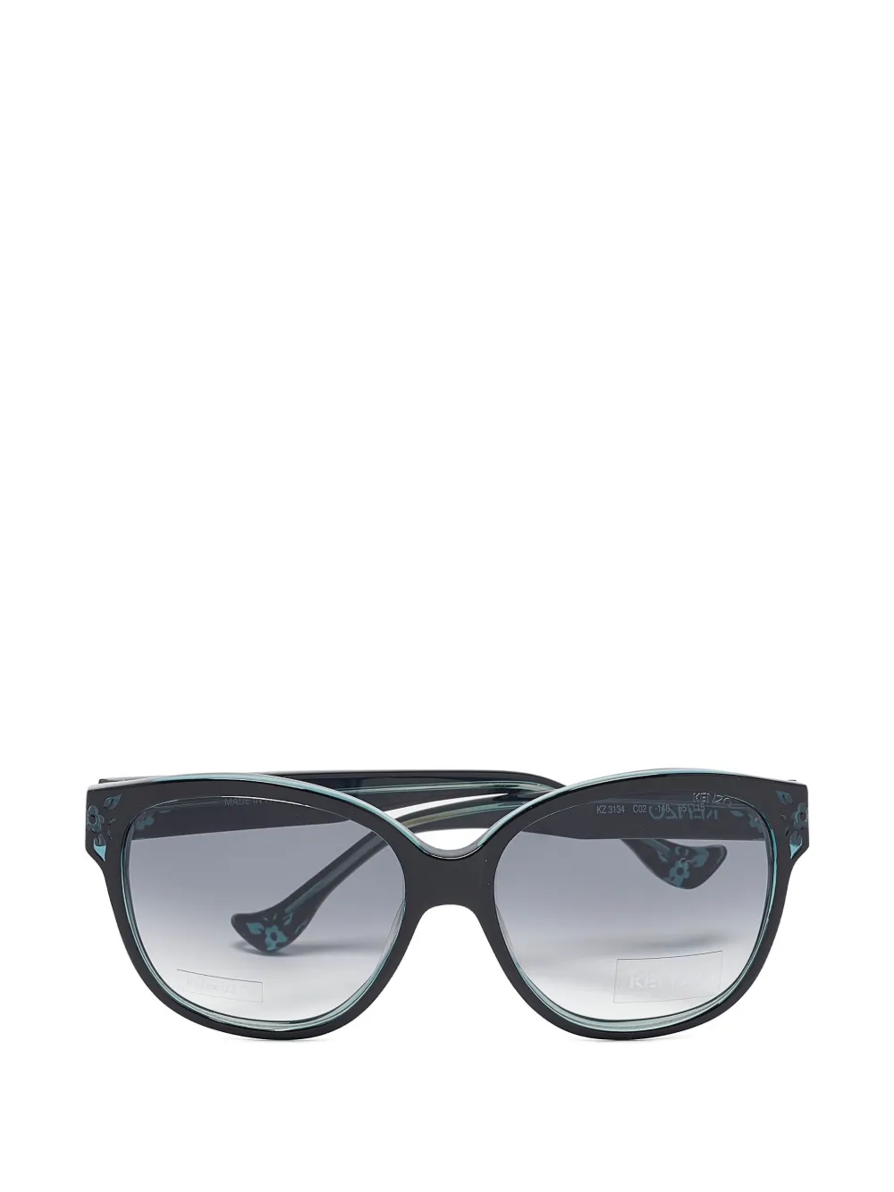 Kenzo Pre-Owned floral-detail sunglasses - Blu