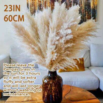 9 pezzi/18 pezzi Piante artificiali in stile boho Pampas Grass, decorazione per matrimoni e allestimenti, decorazione per la casa, fiori finti secchi,