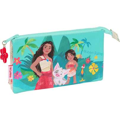 Astuccio triplo Vaiana con tre ampi scomparti, ideale per organizzare tutte le tue provviste - Astuccio triplo Vaiana, design esclusivo di Vaiana e co