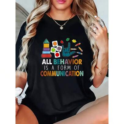 T-shirt estiva ampia da donna, casual, di moda, 180g, con stampa "Meow Meow Christmas", adatta alla laurea
