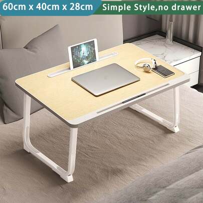 Tavolino per computer portatile da letto, tavolino per computer portatile da divano, comodino pieghevole, tavolino da comodino per computer portatile,