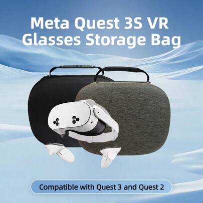 Custodia protettiva e borsa per il trasporto per il visore VR Mera Quest 3S, adatta anche per Oculus Quest 2 e Quest 3