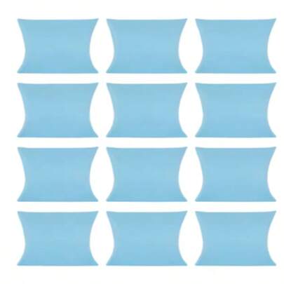 50 pezzi di scatole regalo in carta a cuscino, per caramelle, cioccolatini, confezioni regalo, sacchetti per torte, per matrimoni, compleanni, baby sh