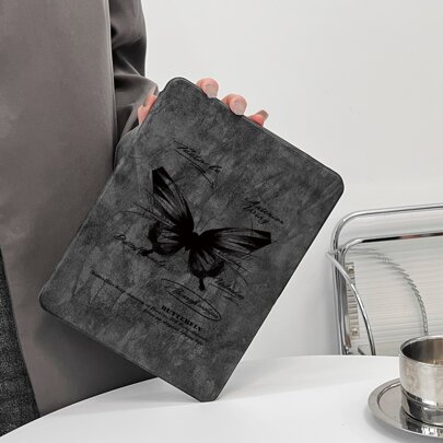 Custodia con motivo a farfalla compatibile con iPad 9a generazione/iPad 10a generazione
