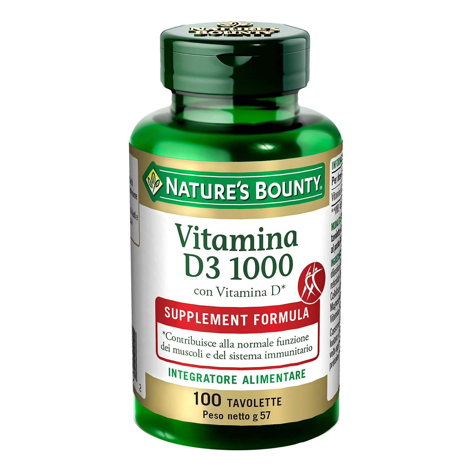 Nature's Bounty Vitamina D3 / 1000 100 Tavolette