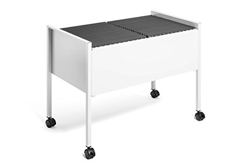 Durable 308210 Desserte Mobile Pour 100 Dossiers Suspendus Format A4 Dimensions (L X H X P) 76 X 59,2 X 42,5 Cm Finition Métal Gris