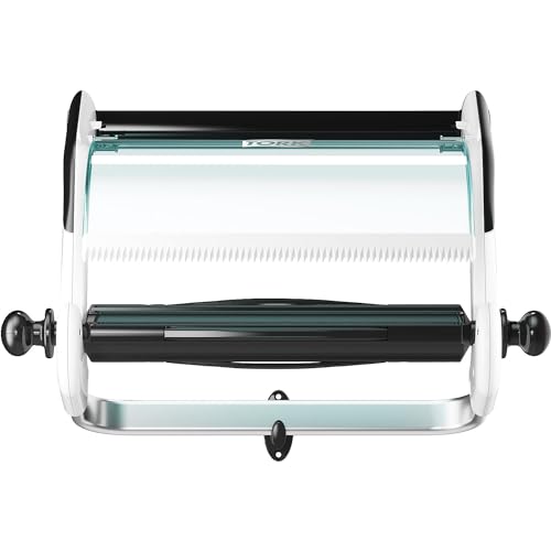 Tork Distributeur Mural Standard Blanc Et Turquoise W1, Fixation Murale, Gamme Performance, 652100