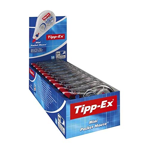 Tipp-Ex Lot De 3 Rollers De Correction Mini Pocket Mouse 5 Mm X 5 M