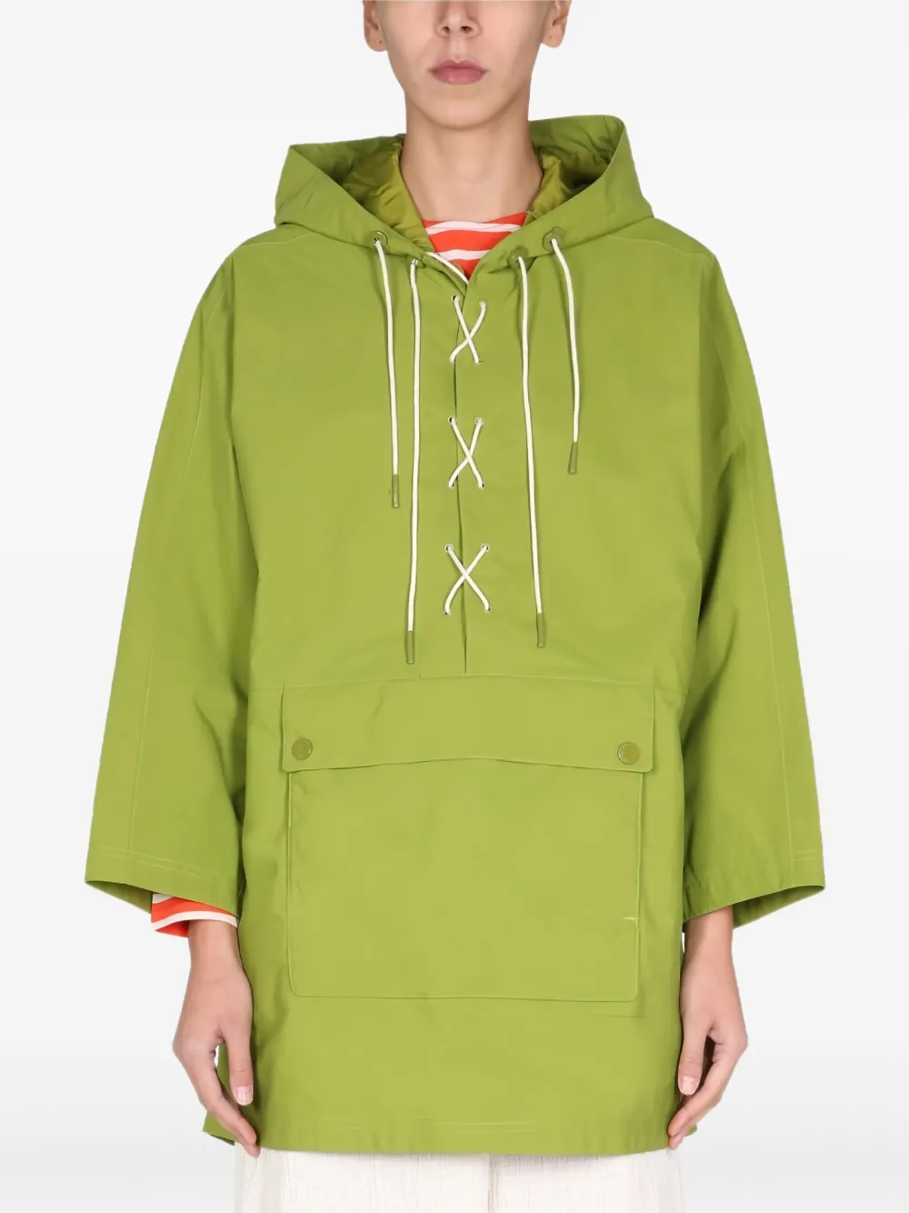 Barbour hooded drawstring jacket - Verde