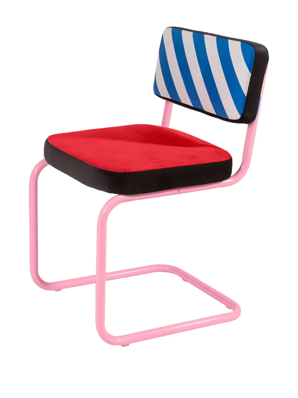 Seletti striped-upholstered chair - Rosso