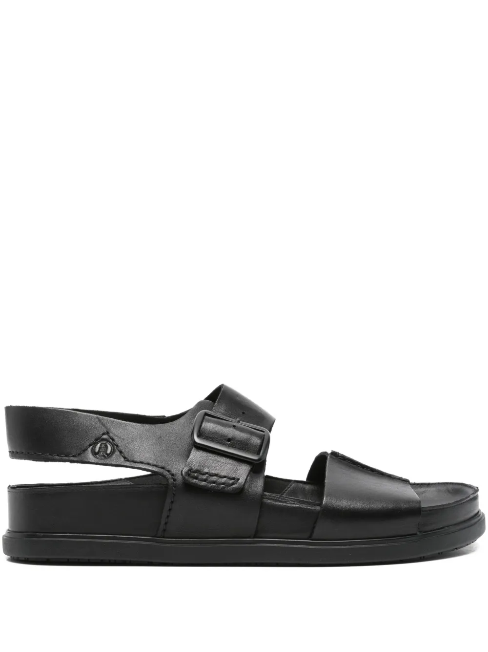 Clarks Torford buckle-strap leather sandals - Nero