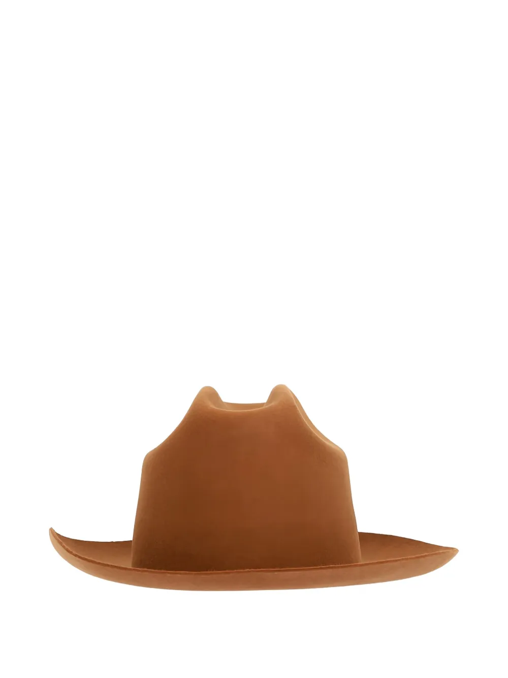 Lardini felted fedora hat - Marrone