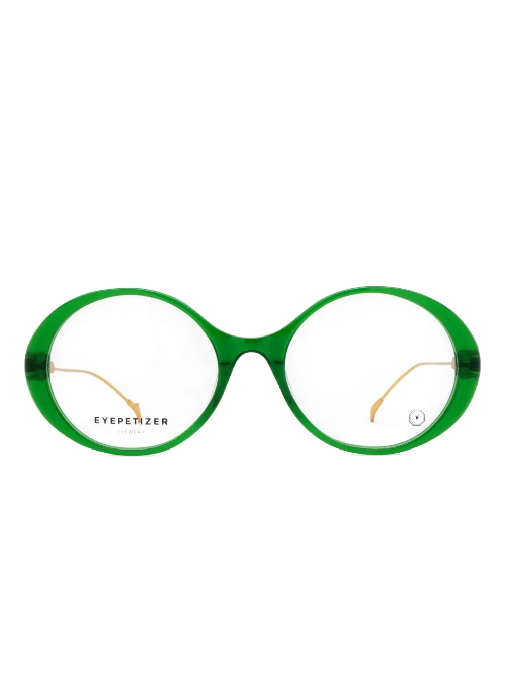 Eyepetizer OLYMPIA OPT Transparent Green - C.O-O AVANA AND GOLD/TRANSPARENT GREEN