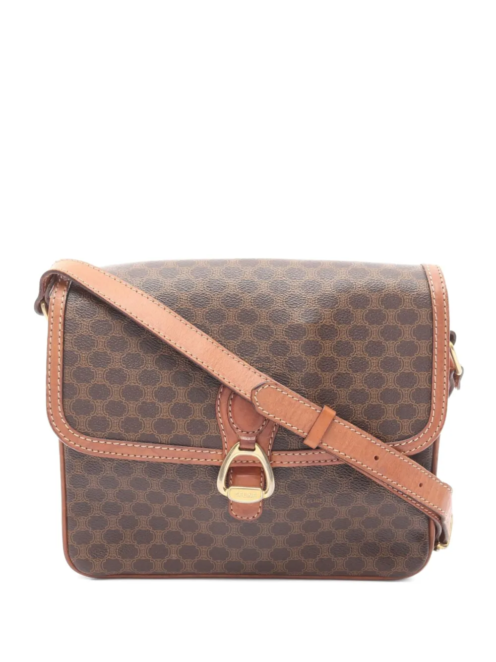 Céline Pre-Owned 2000 Macadam shoulder bag - Marrone