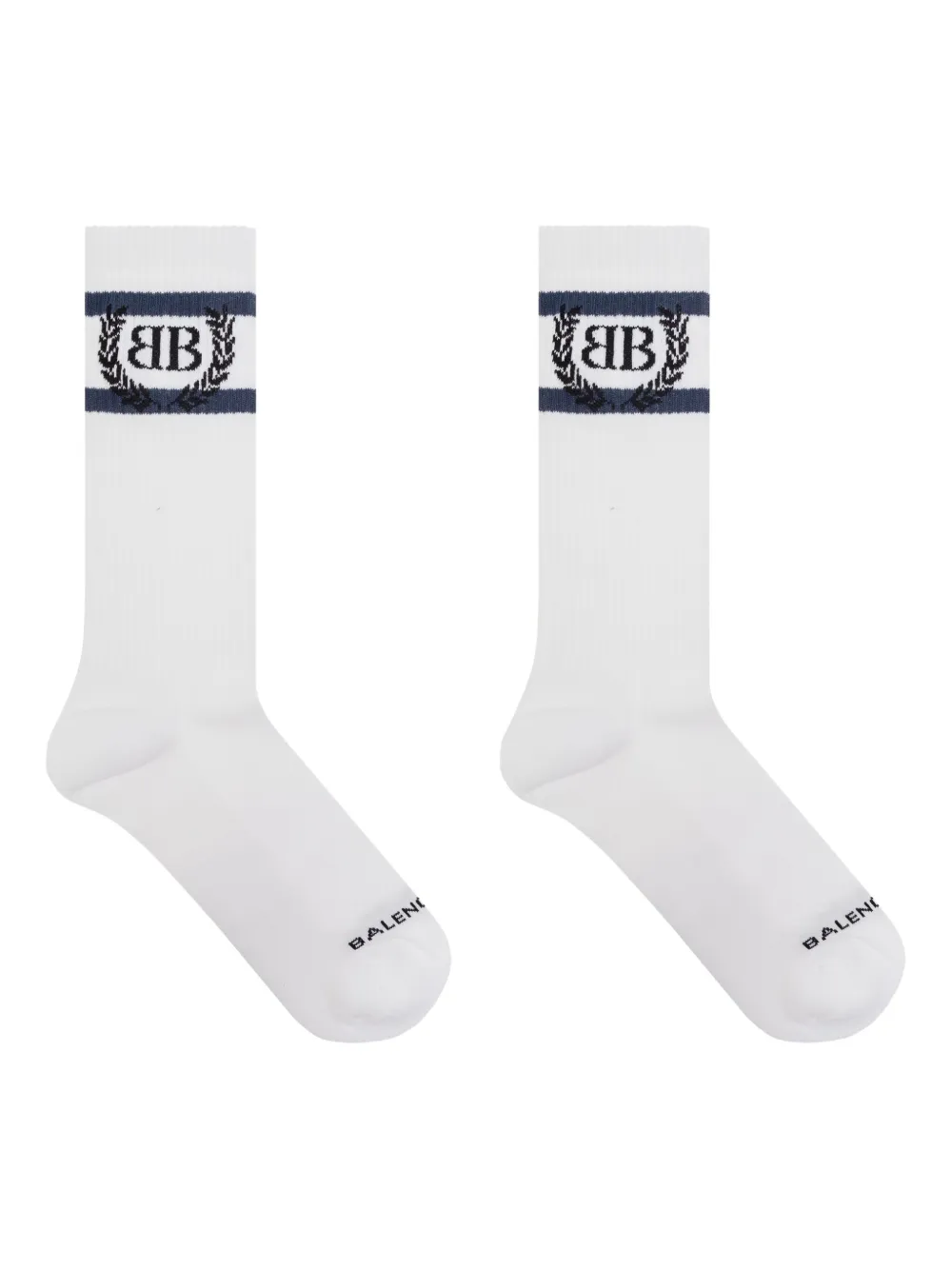 Balenciaga Calzini con logo - Bianco