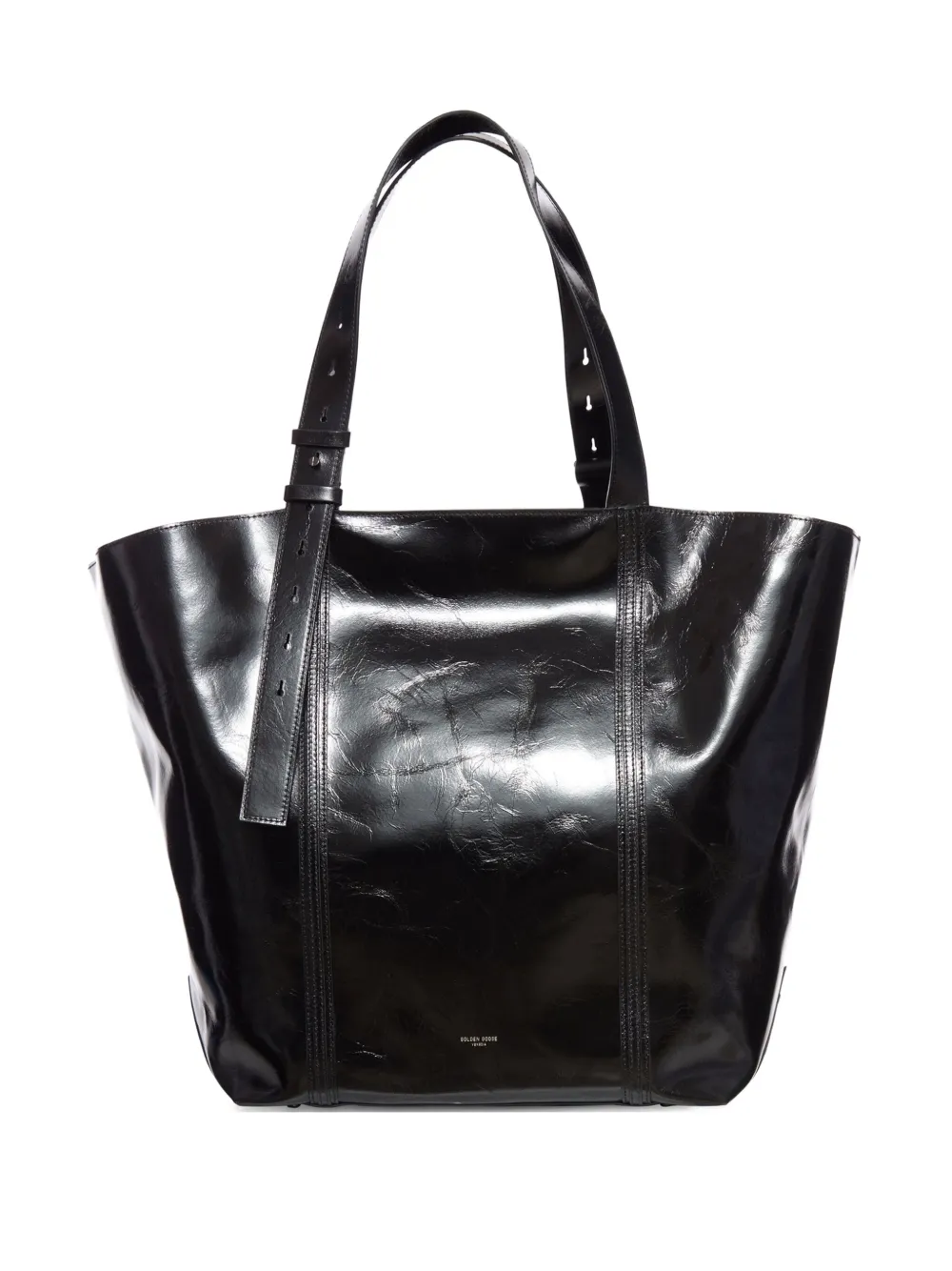 Golden Goose leather belt-detail tote bag - Nero