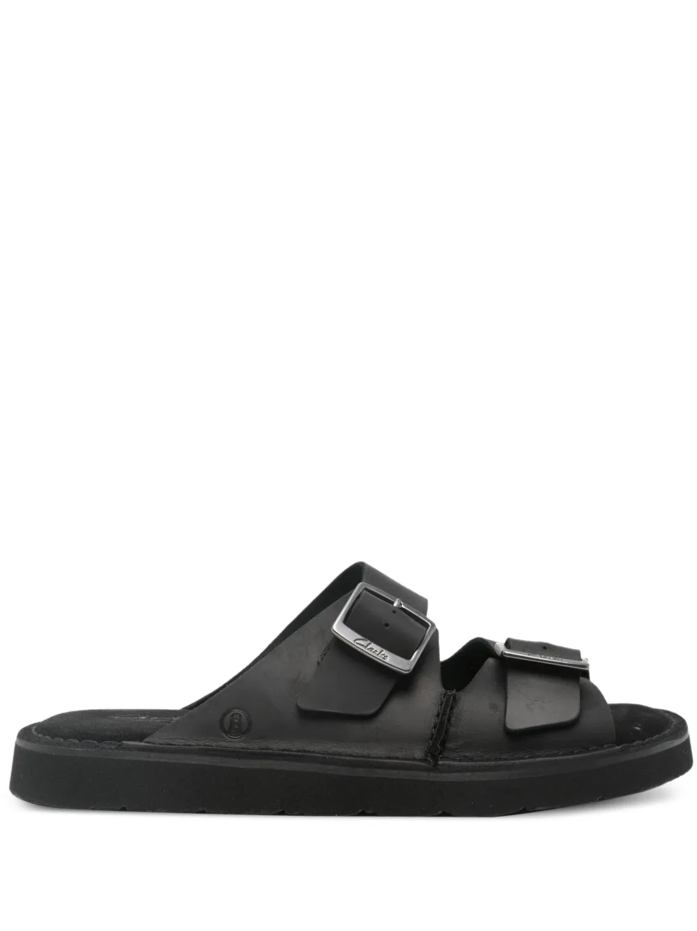 Clarks Solsbury double-buckle sandals - Nero