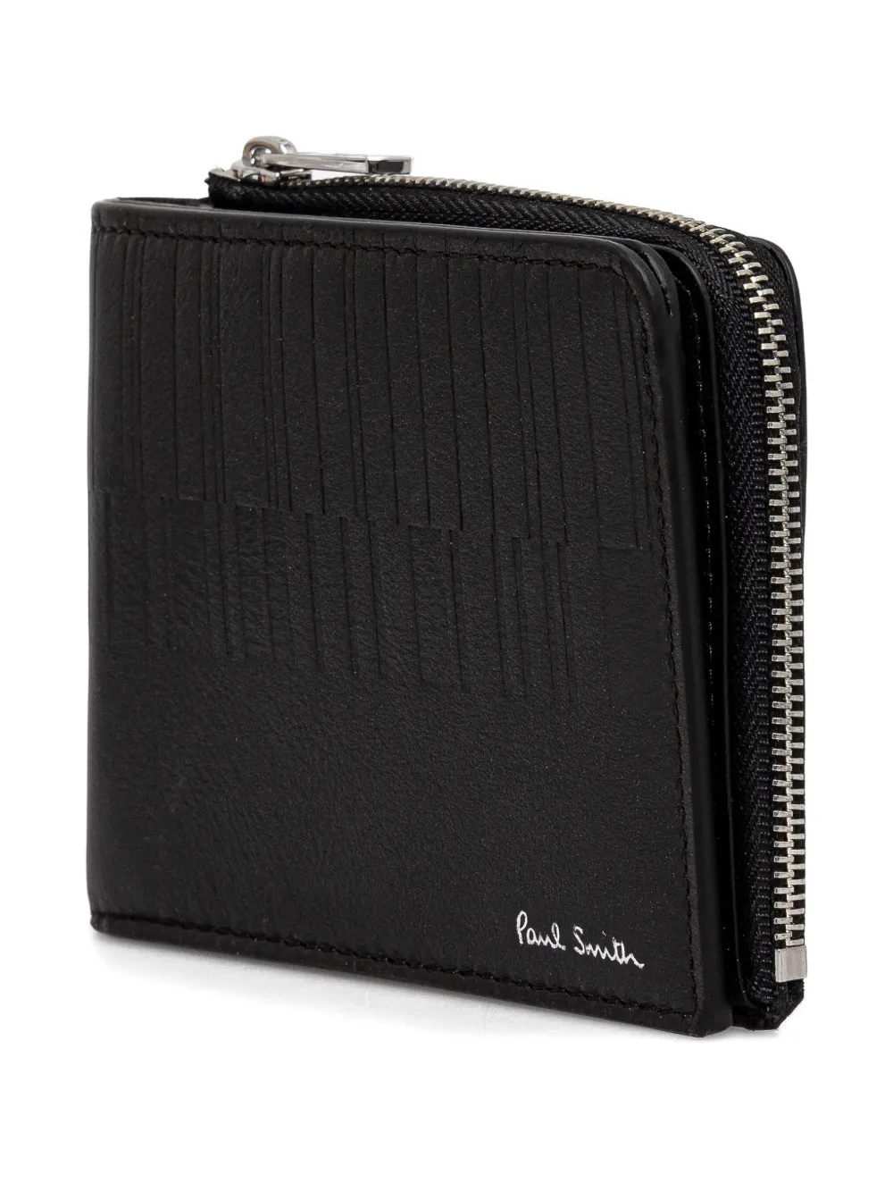 Paul Smith logo-print zip wallet - 69 BLACK