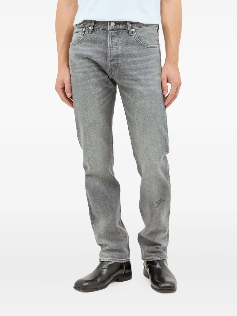 Levi's x JJJJound logo-patch jeans - Grigio