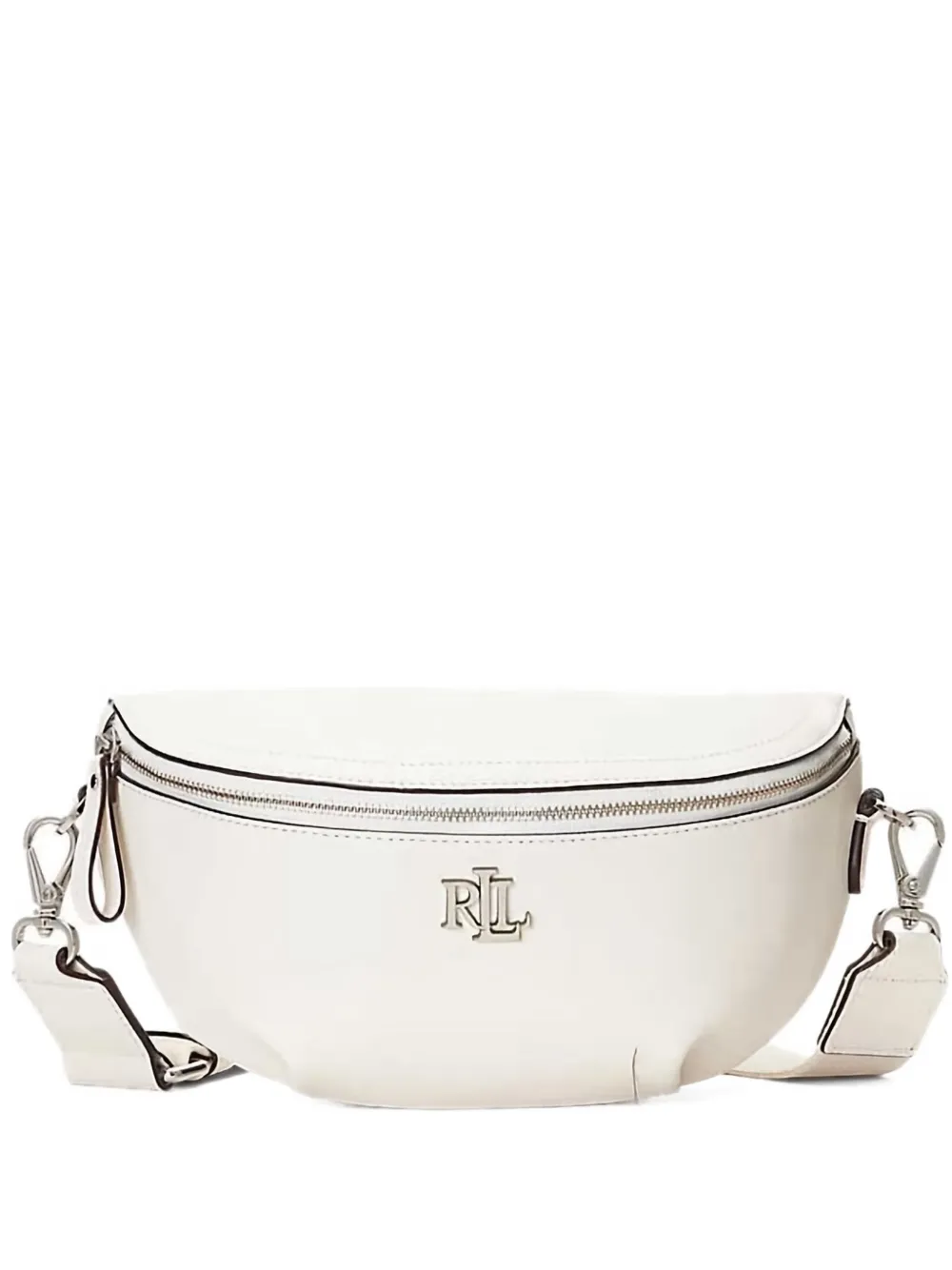 Lauren Ralph Lauren Marcy logo-plaque curved bag - Bianco