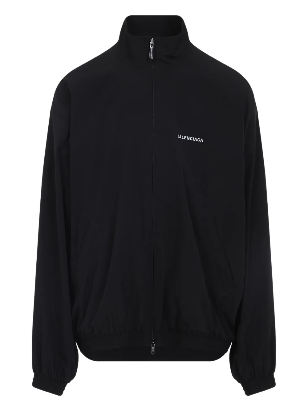 Balenciaga logo-print zip-up jacket - Nero