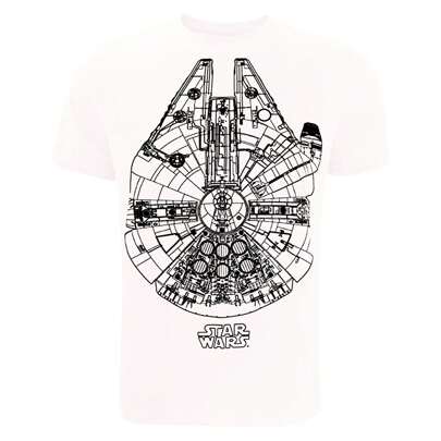 Maglietta Millennium Falcon da uomo (bianca)