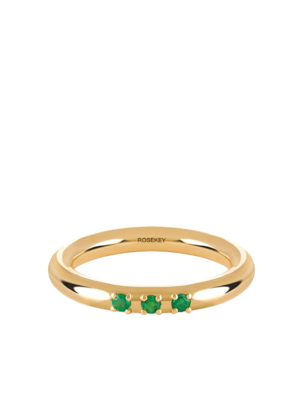 ROSEKEY 18K yellow gold emerald Dragonfly ring - Oro