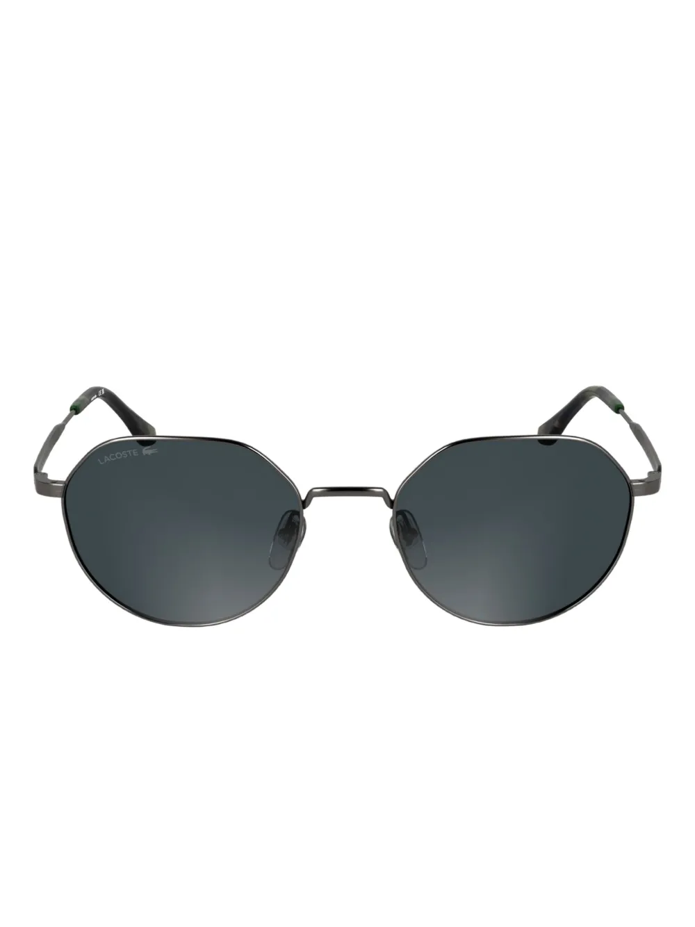 Lacoste metal round sunglasses - Grigio