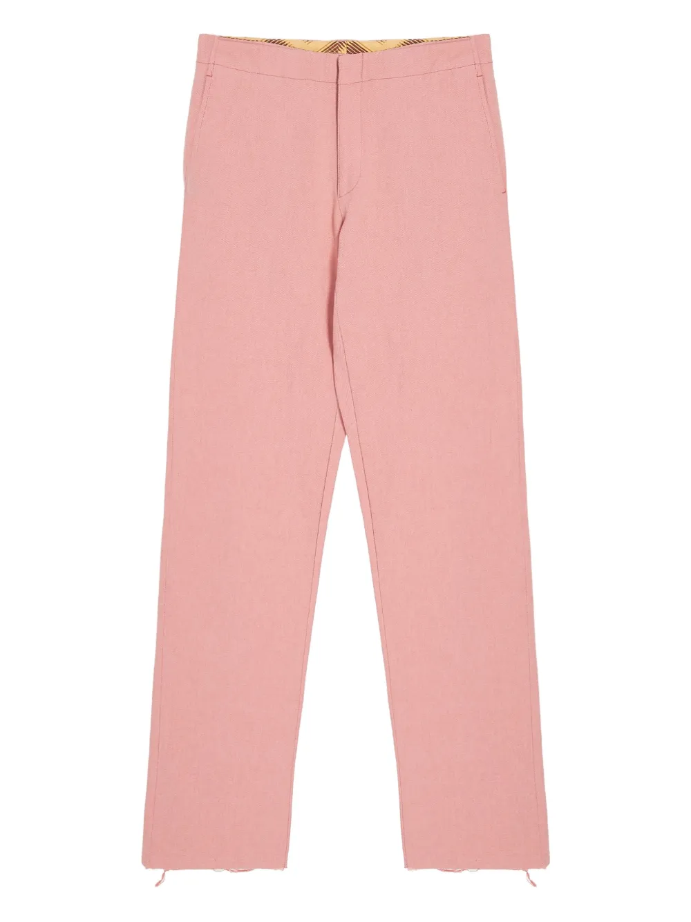 FENDI frayed cotton trousers - Rosa