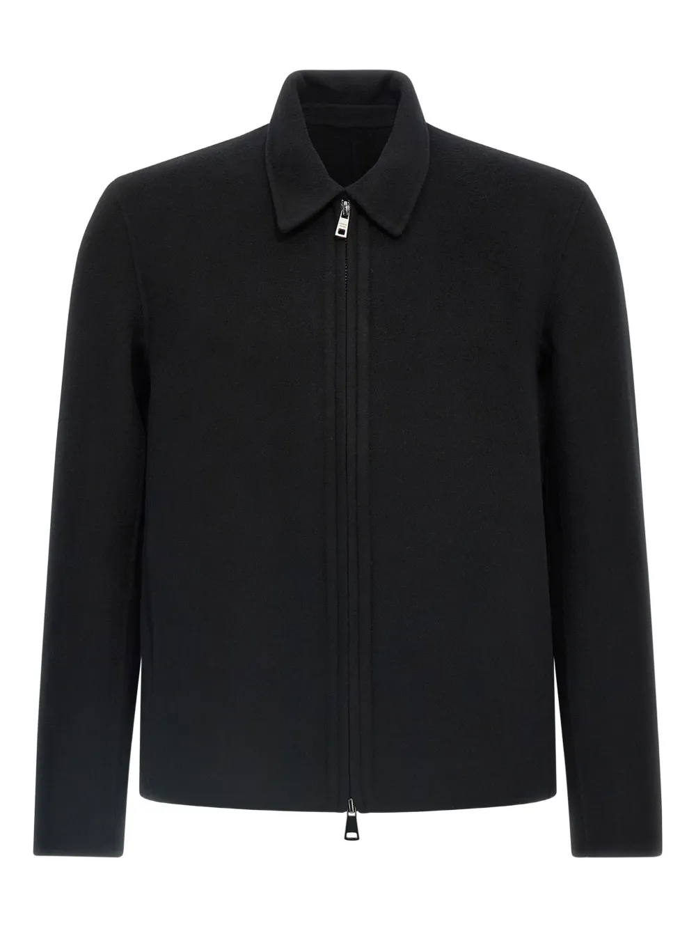 Giorgio Brato classic-collar wool-blend overshirt - Nero