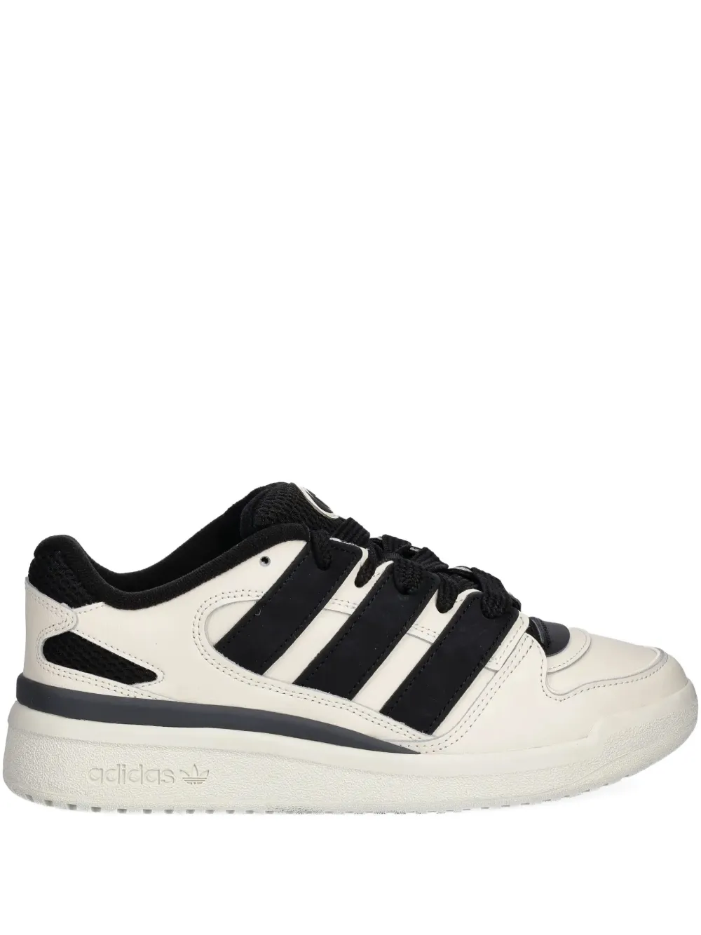 adidas three-stripes leather trainers - Bianco