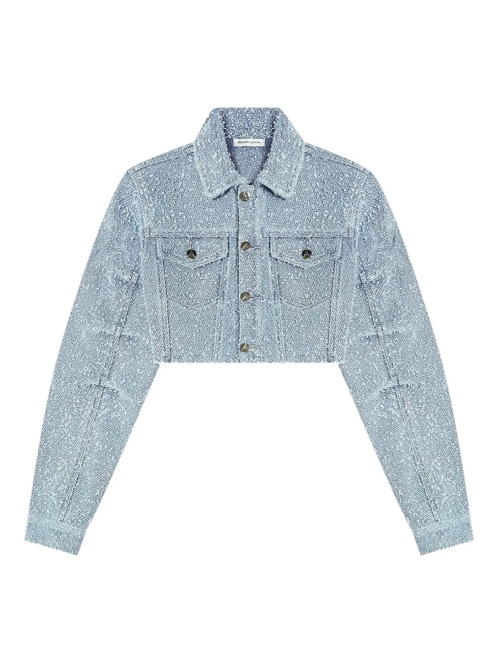 Manière De Voir Catherine boucle denim jacket - Blu