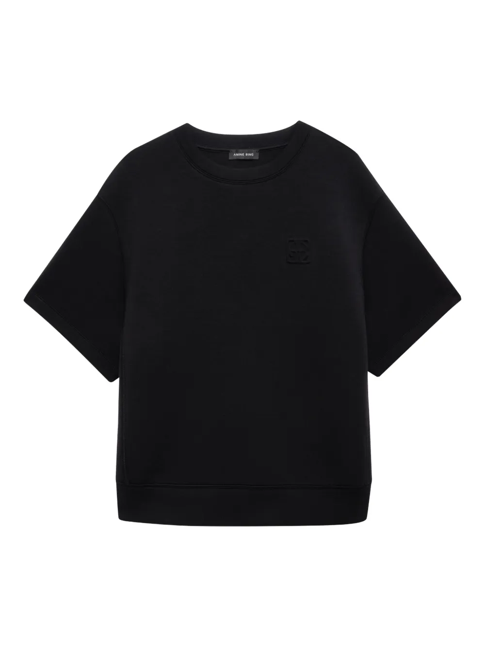 ANINE BING Jadon monogram T-shirt - Nero