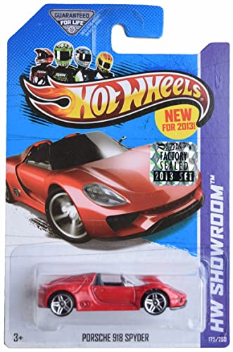 Hot Wheels Porsche 918 Spyder, Hw Showroom 175/250 [Rosso]