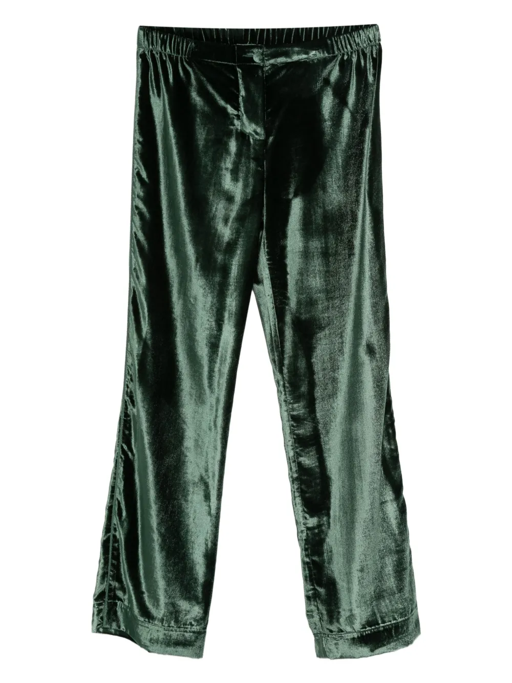 F.R.S For Restless Sleepers velvet elasticated-waist trousers - Verde