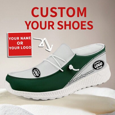 1 Coppia Di Scarpe Loafer Personalizzate Con Nome "New York Baseball", Scarpe Loafer Personalizzate Con Nome, Scarpe Loafer Con Suola Spessa In E-TPU