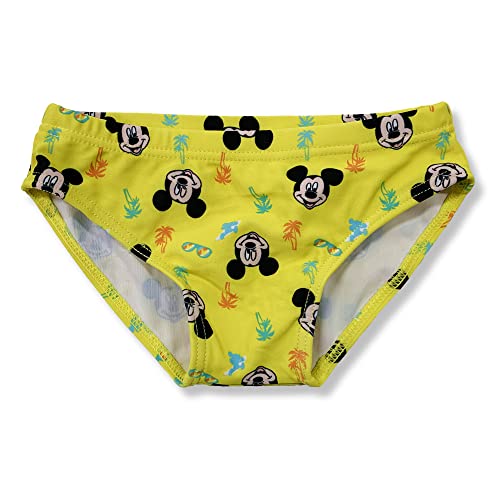 Disney Costume Da Bagno Per Neonato Bambino Mickey Mouse Slip Mare Bimbo 6141, Giallo, 24 Mesi