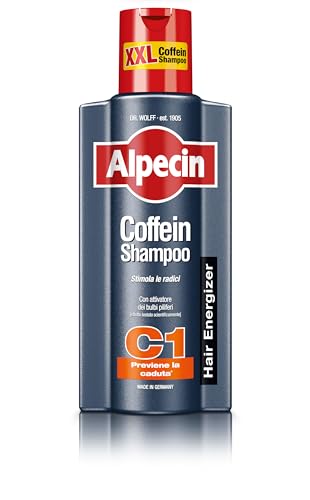 Alpecin Coffein Shampoo C1 1 X 375 Ml | Shampoo Contro Diradamento Capelli | Shampoo Anticaduta Uomo | Alpecin Coffein Shampoo Contro La Caduta Eredit