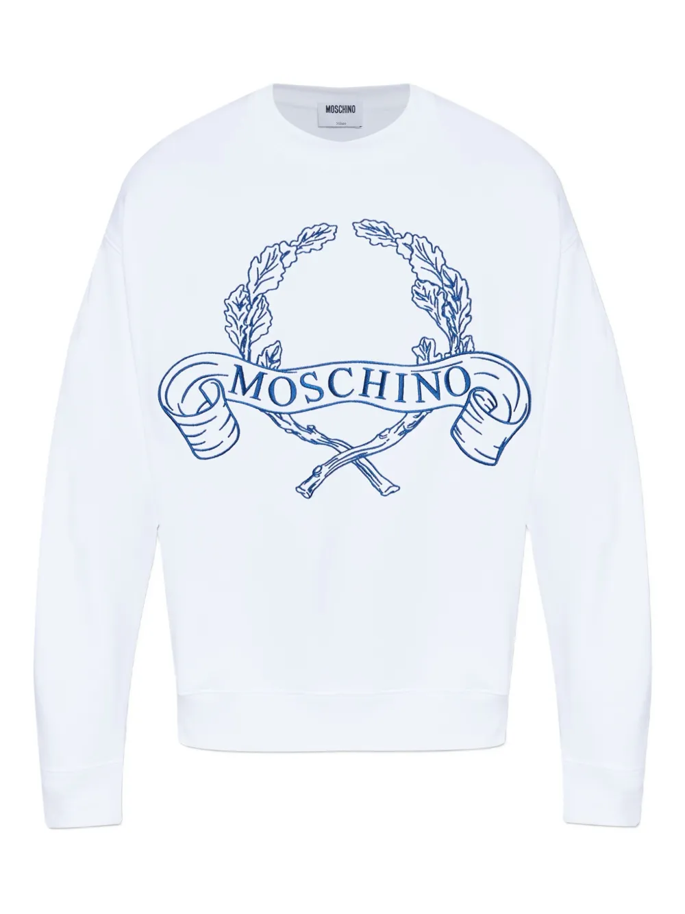 Moschino embroidered sweatshirt - Bianco