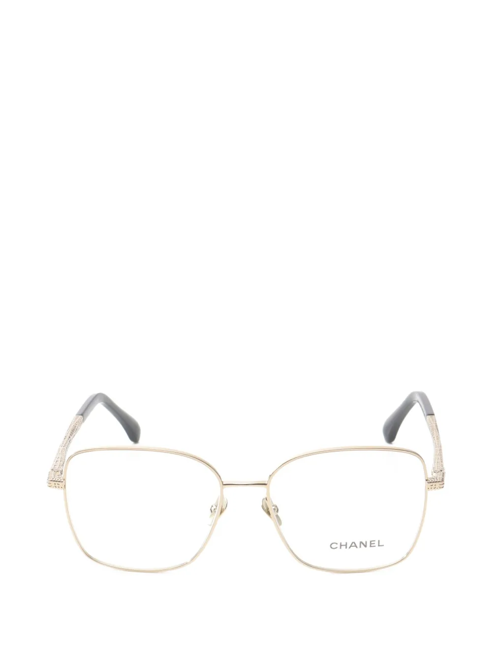 CHANEL Pre-Owned 1986-1988 square-frame glasses - Oro