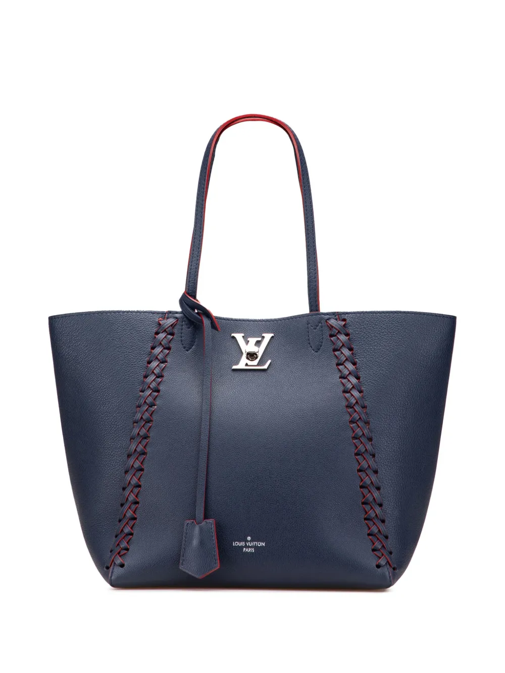 Louis Vuitton Pre-Owned 2017 Braided Lockme Cabas tote bag - Blu