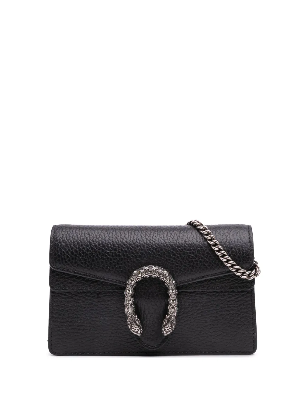 Gucci Pre-Owned 2016-2025 Super Mini Leather Dionysus crossbody bag - Nero