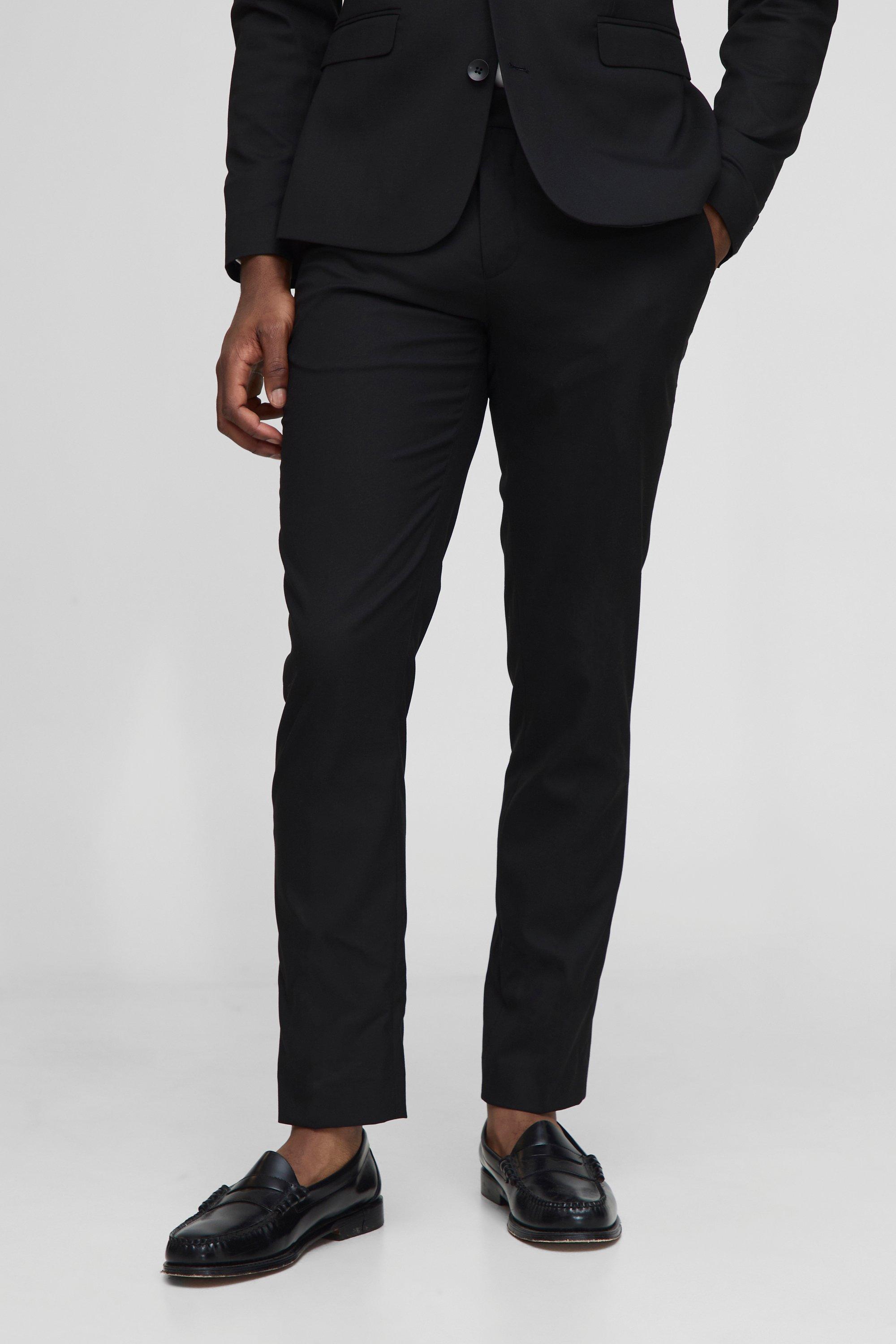 Super Skinny Suit Trousers, Nero