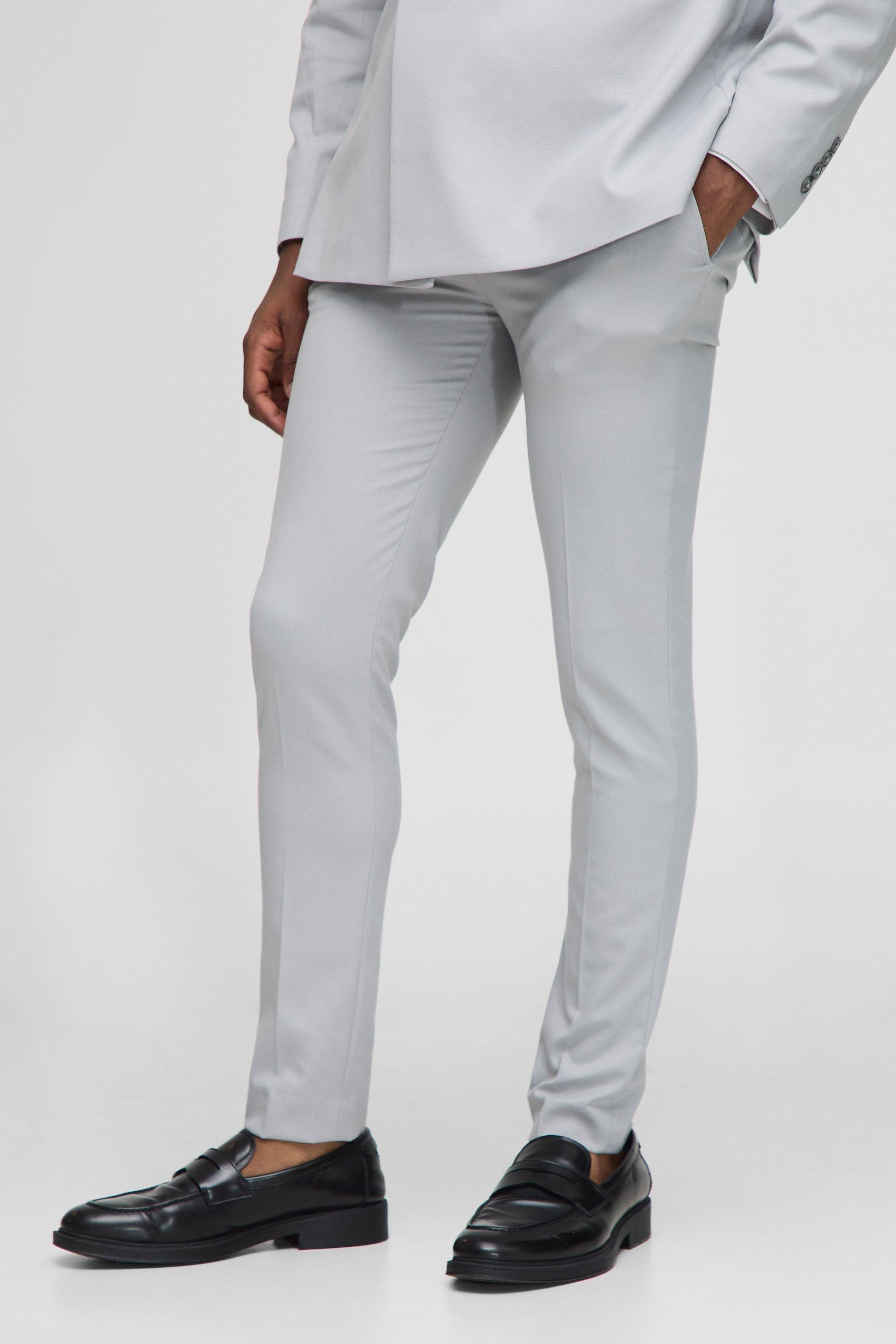 Super Skinny Suit Trousers, Grigio