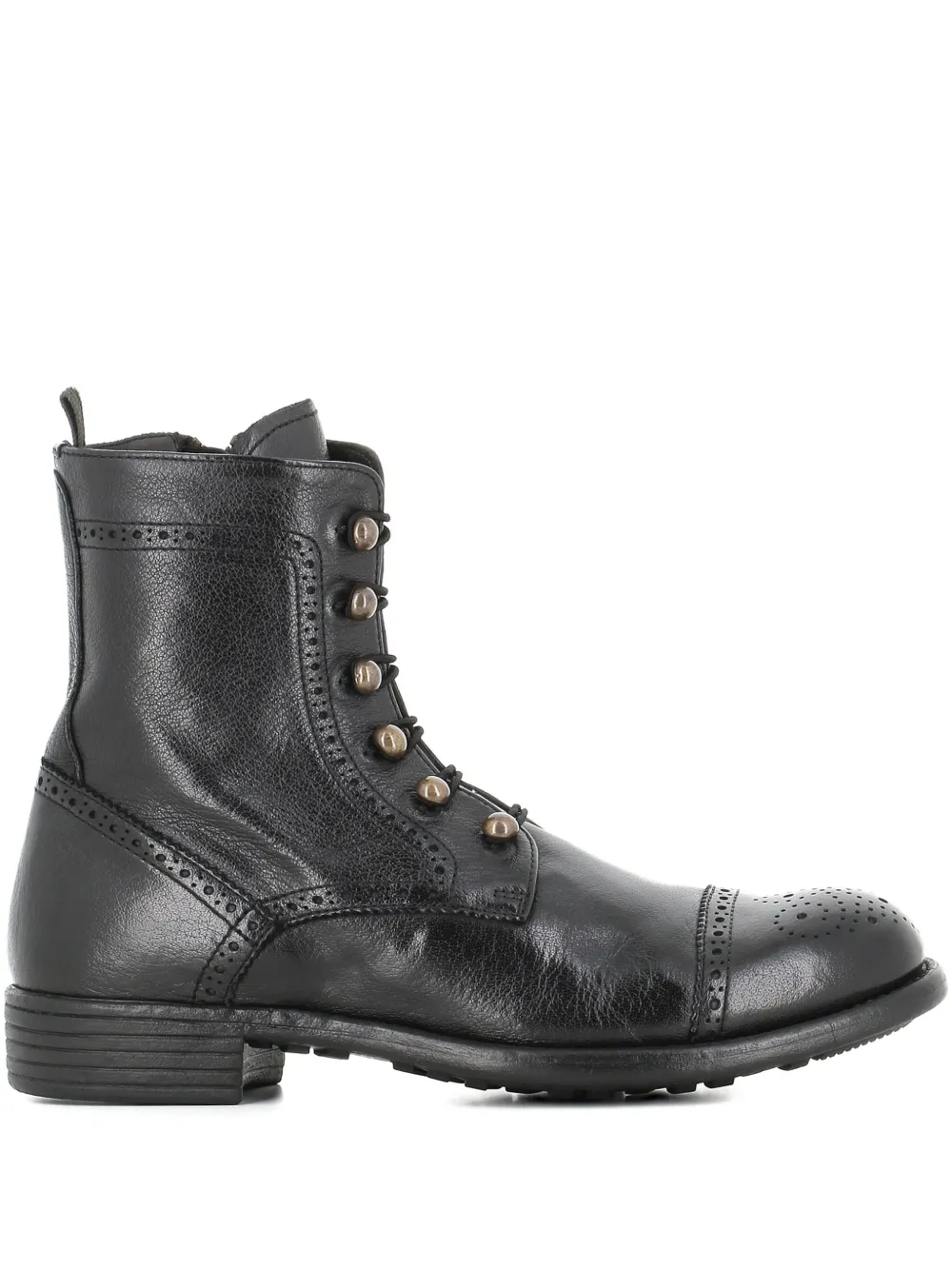 Officine Creative lace-up brogue boots - Nero