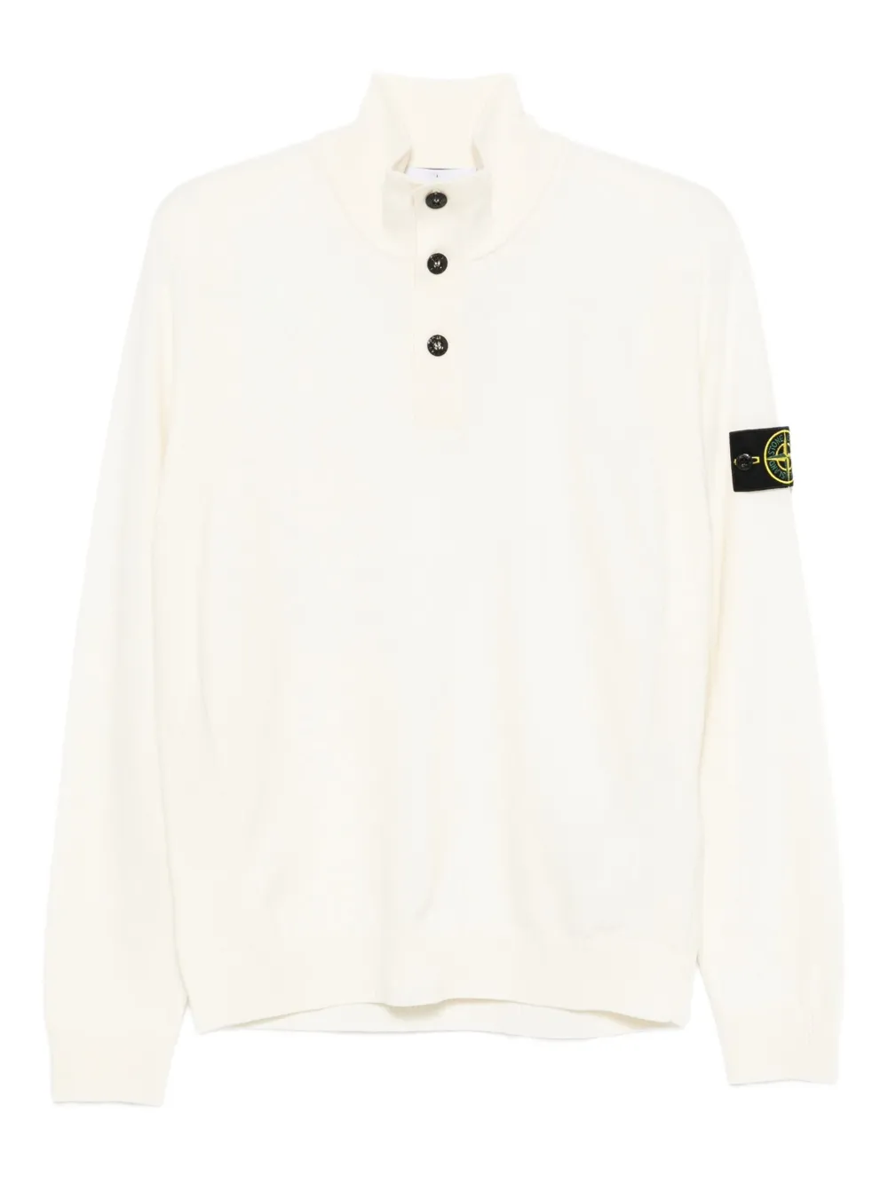 Stone Island virgin wool-blend jumper - Bianco