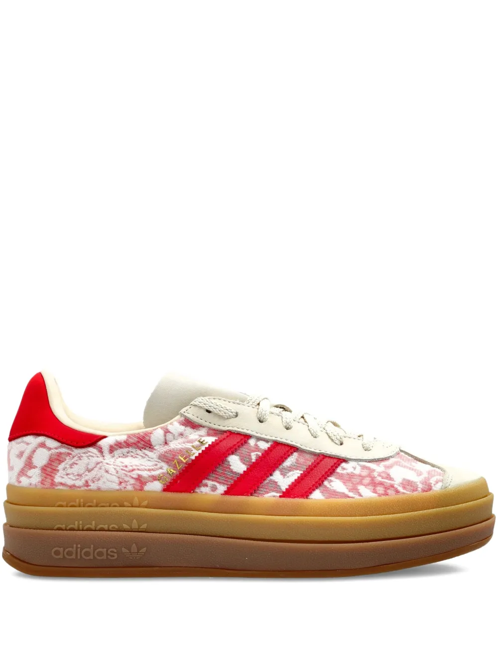 adidas floral-print platform sneakers - Rosso