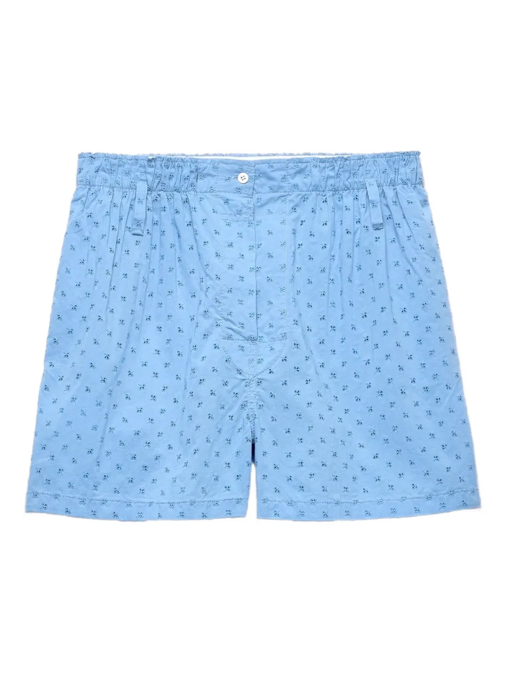 Prada embroidered shorts - Blu